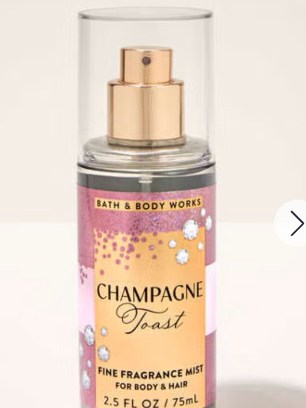 Bath & Body Works Champagne Toast Travel Size Fine Fragrance Mist NWT